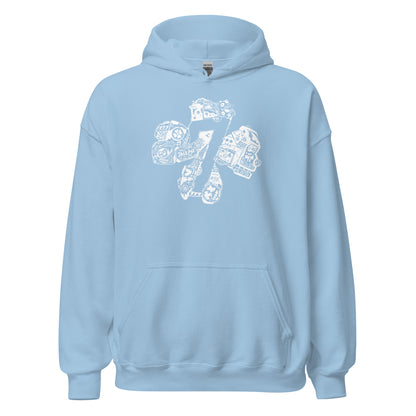 Team 7 x Light Blue Pull Over Hoodie