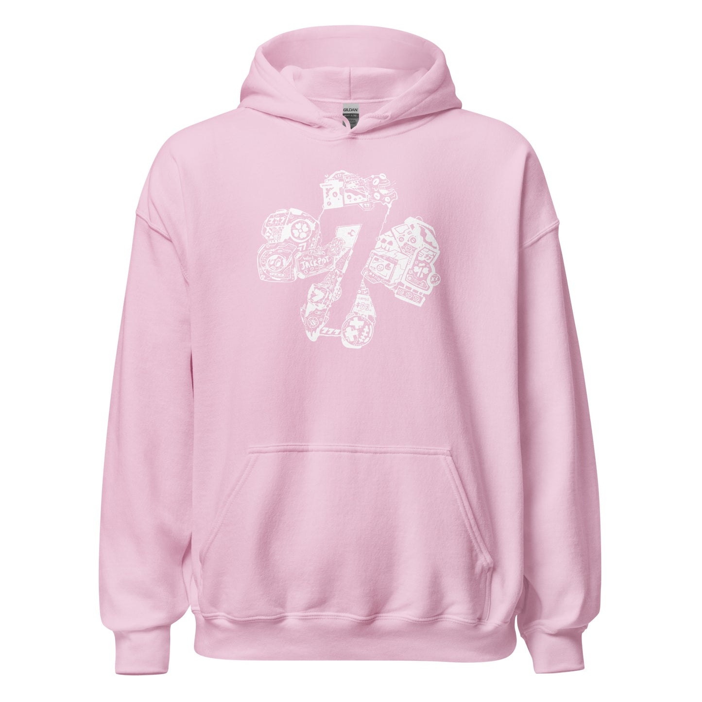 Team 7 x Pink Pull Over Hoodie